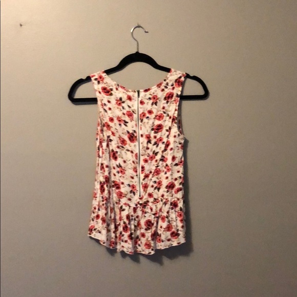 garage floral peplum top - Picture 2 of 4